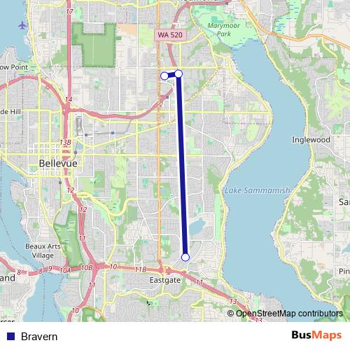 Bravern bus Line Map