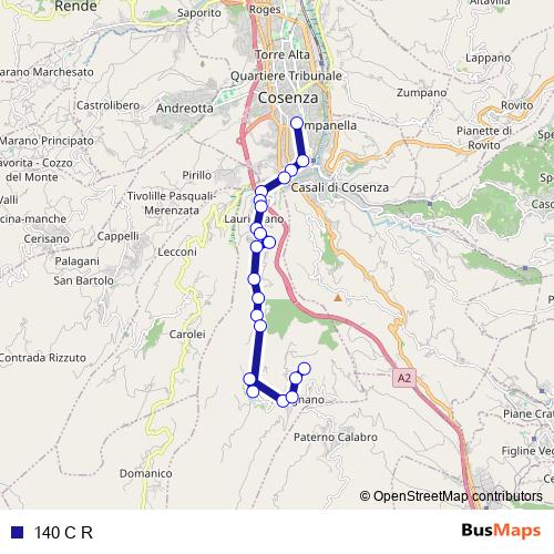 140 C R bus Line Map