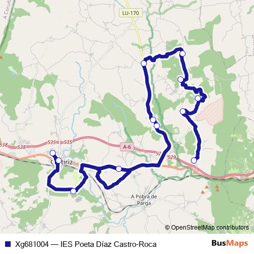 Xg681004 bus Line Map