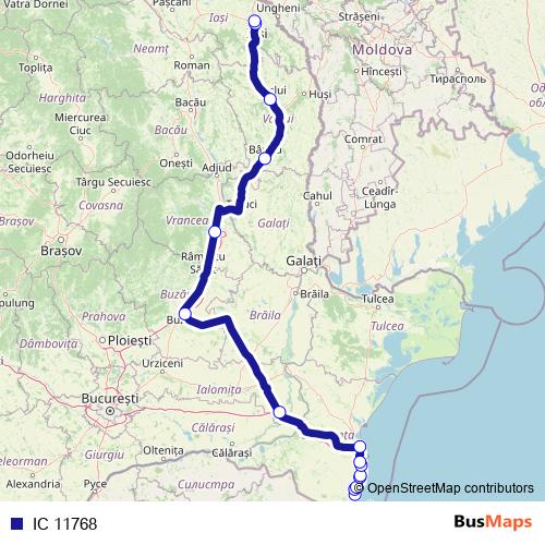 IC 11768 rail Line Map