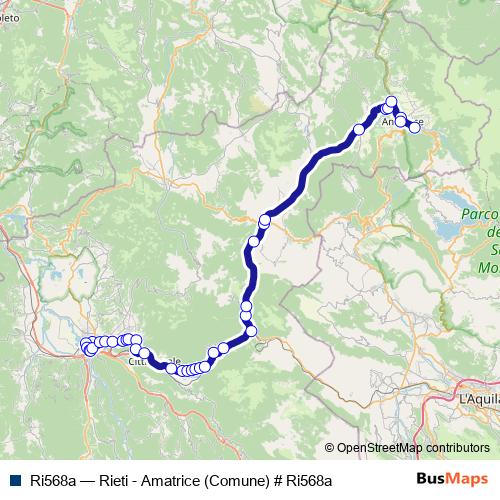 Ri568a bus Line Map