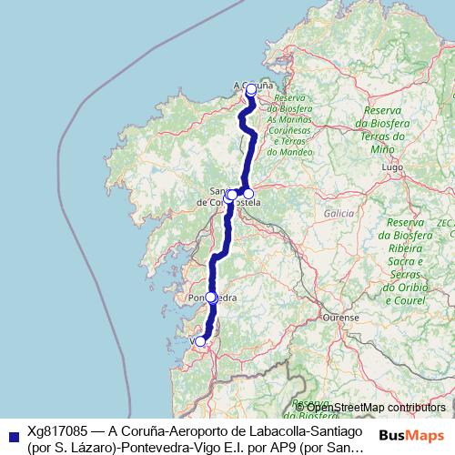 Xg817085 bus Line Map