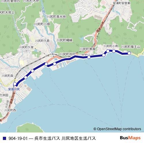 904-19-01 bus Line Map