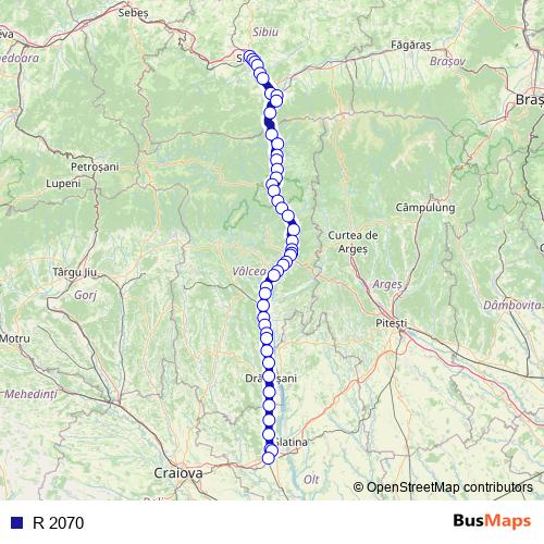 R 2070 rail Line Map