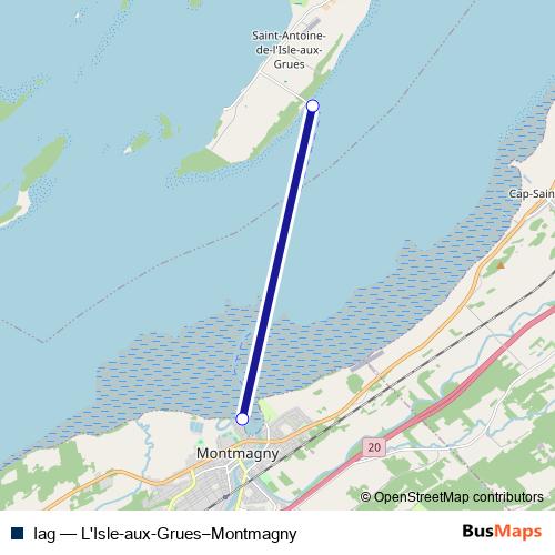 Iag ferry Line Map