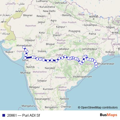 20861 rail Line Map