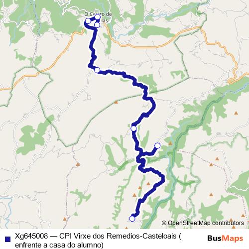 Xg645008 bus Line Map