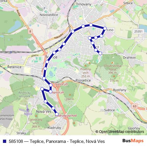 585108 trolleybus Line Map