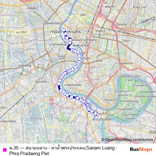 ต.35 bus Line Map
