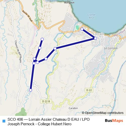 SCO 406 bus Line Map