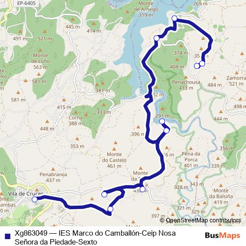 Xg863049 bus Line Map