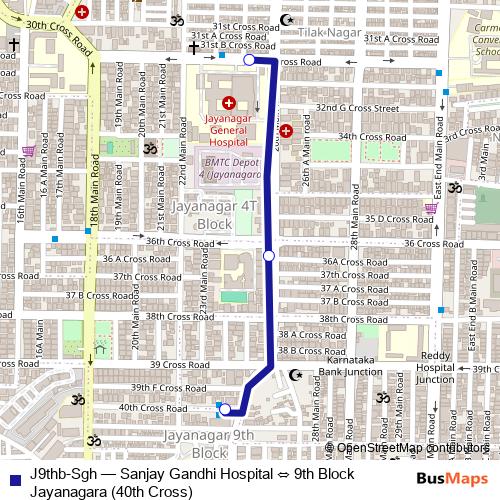 J9thb-Sgh bus Line Map