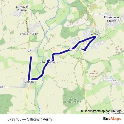 57svn05 bus Line Map