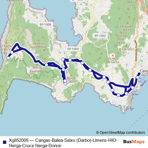 Xg852005 bus Line Map