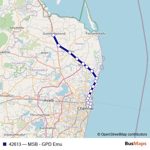 42613 rail Line Map