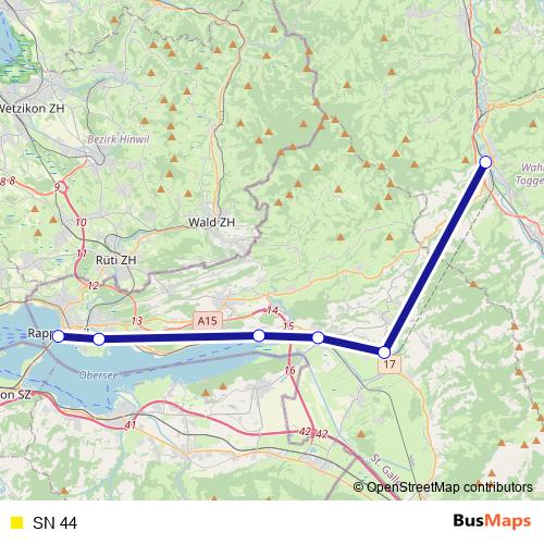 SN 44 rail Line Map
