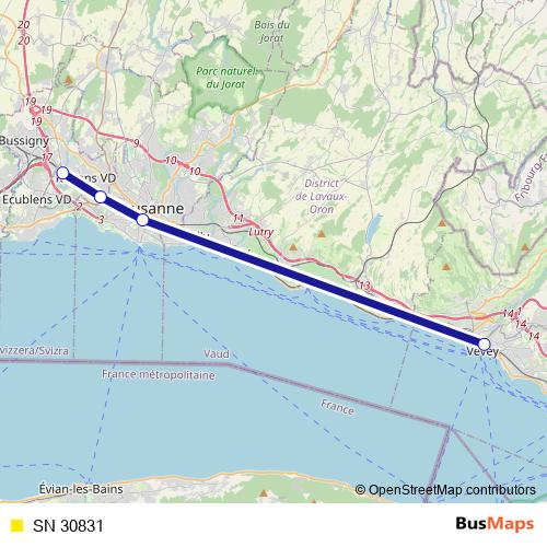 SN 30831 rail Line Map