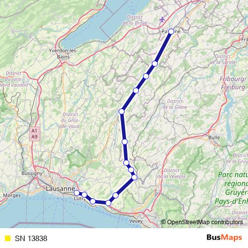 SN 13838 rail Line Map