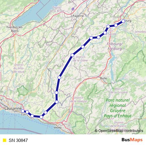 SN 30847 rail Line Map