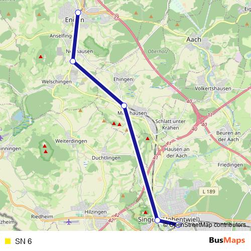 SN 6 rail Line Map