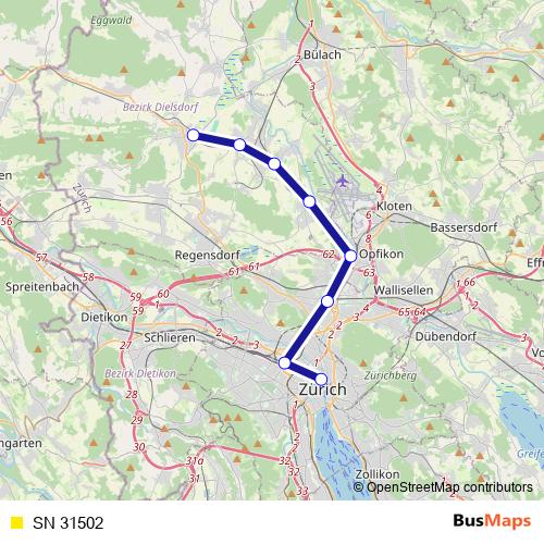 SN 31502 rail Line Map