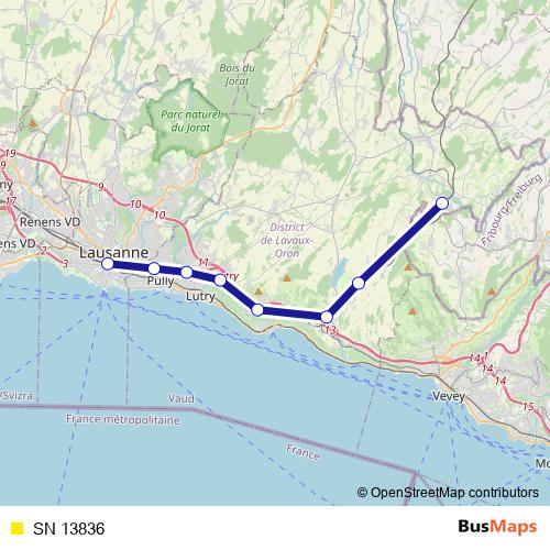 SN 13836 rail Line Map