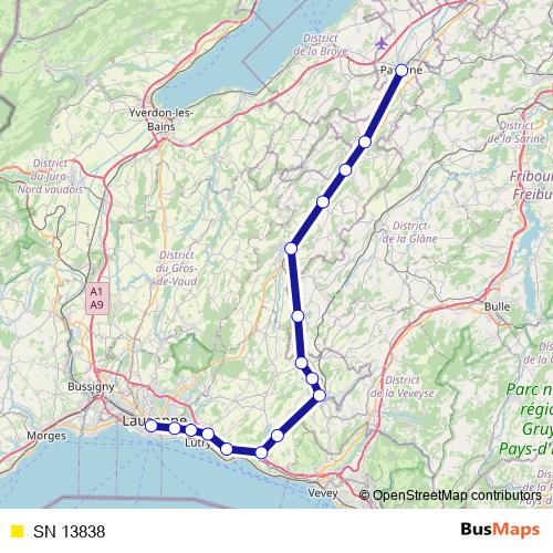 SN 13838 rail Line Map