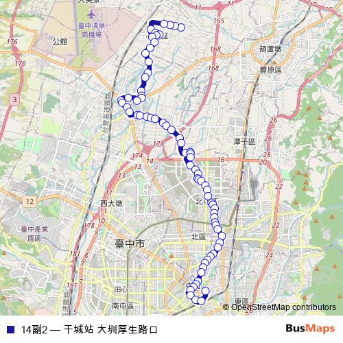 14副2 bus Line Map