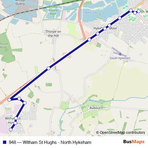 948 bus Line Map