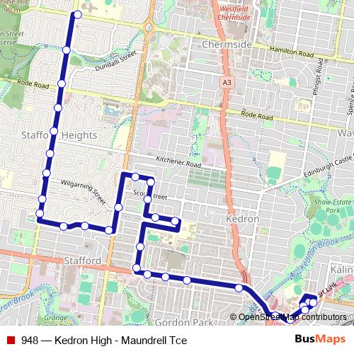 948 bus Line Map