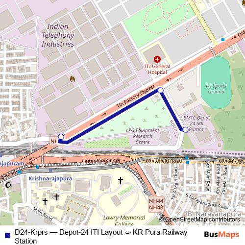 D24-Krprs bus Line Map