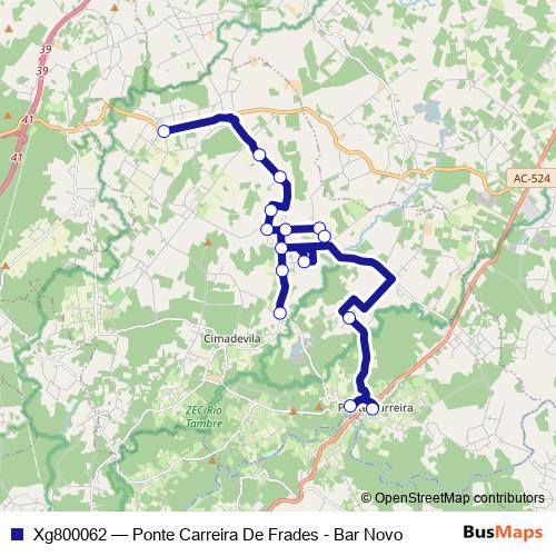 Xg800062 bus Line Map