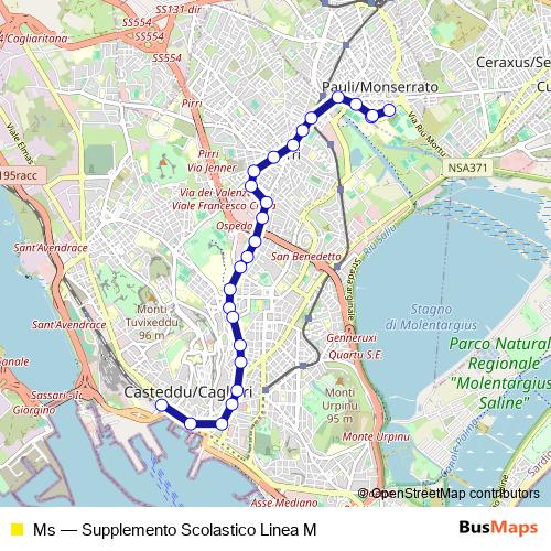 Ms bus Line Map