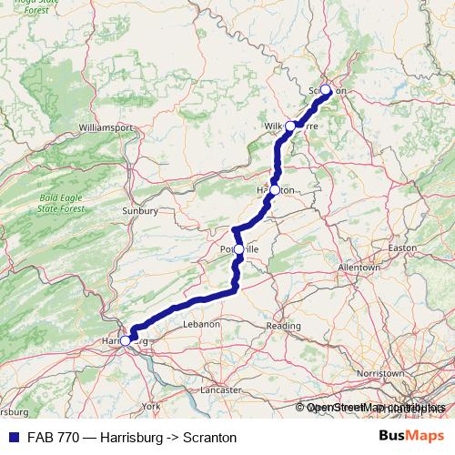 FAB 770 bus Line Map