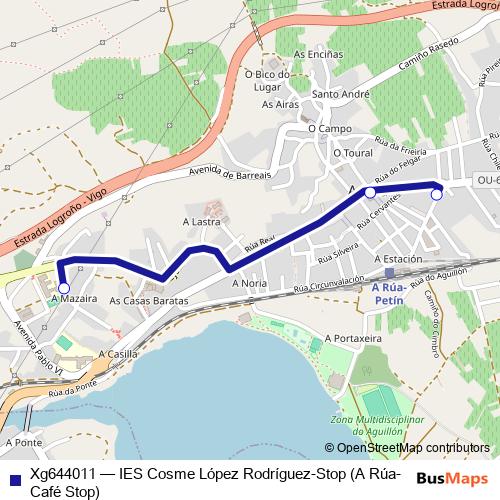 Xg644011 bus Line Map