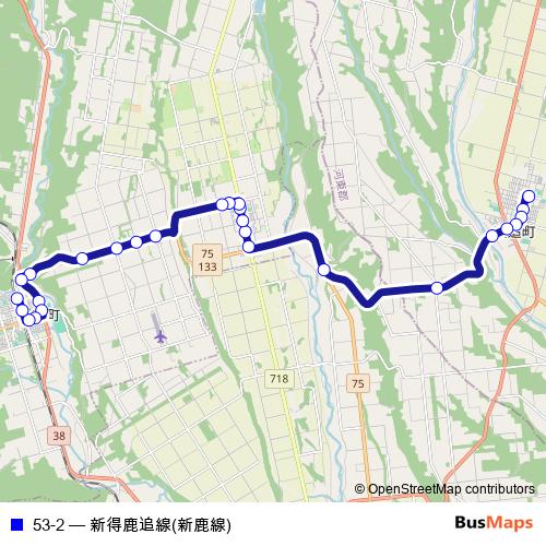 53-2 bus Line Map