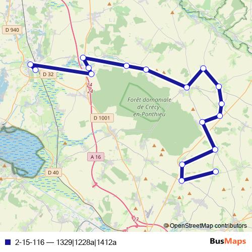 2-15-116 bus Line Map