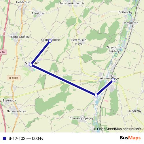 6-12-103 bus Line Map