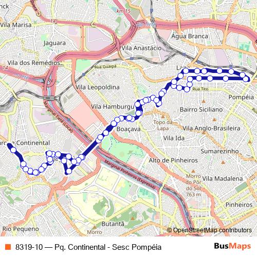 8319-10 bus Line Map