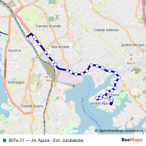 607a-21 bus Line Map