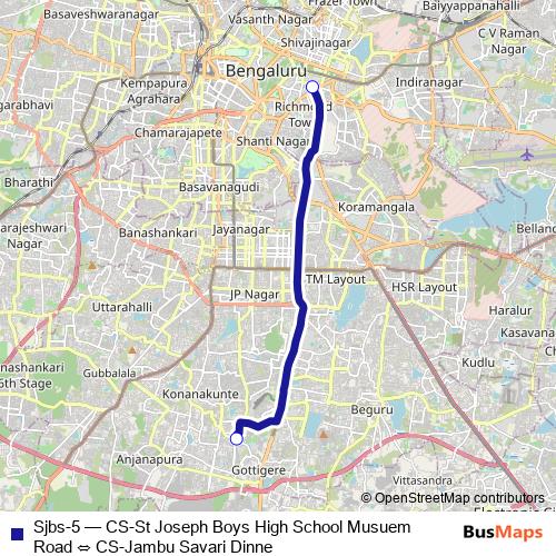 Sjbs-5 bus Line Map