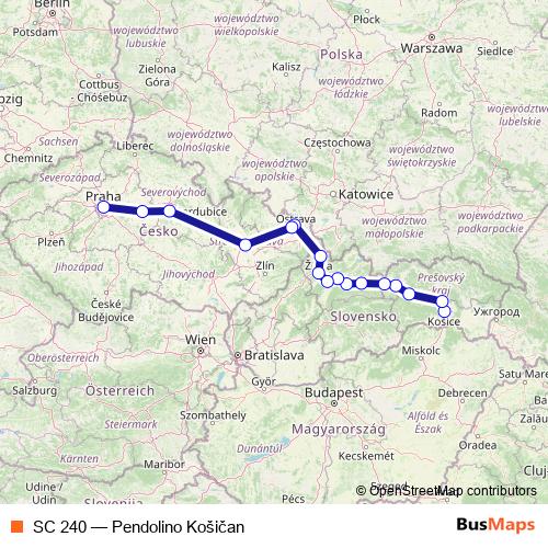 SC 240 rail Line Map