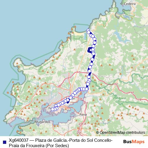 Xg640037 bus Line Map