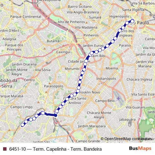 6451-10 bus Line Map