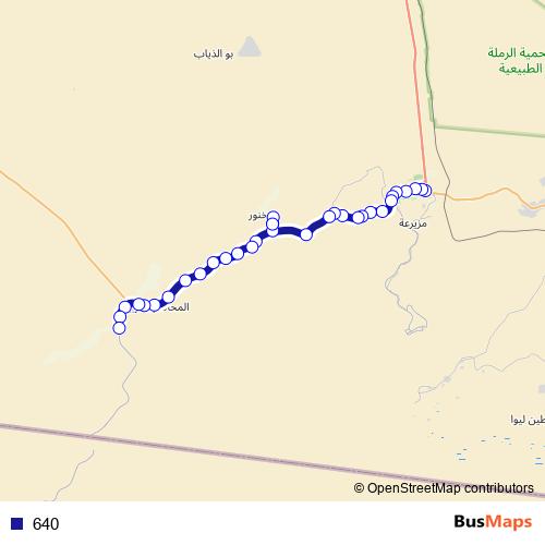 640 bus Line Map