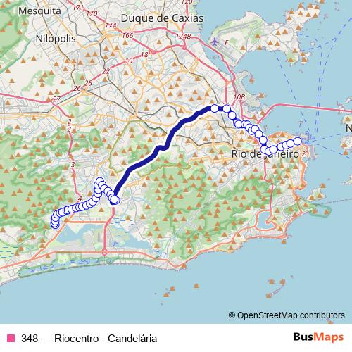 348 bus Line Map