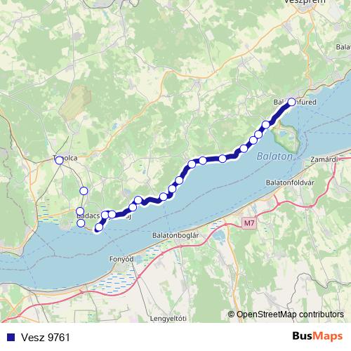 Vesz 9761 rail Line Map