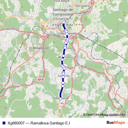 Xg860007 bus Line Map