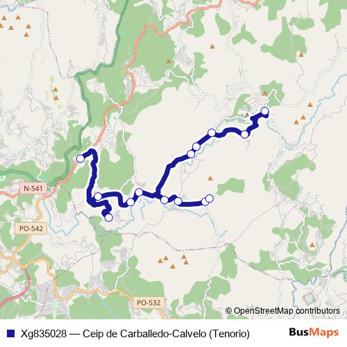 Xg835028 bus Line Map