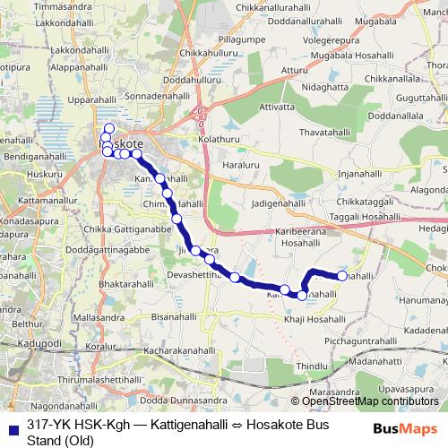 317-YK HSK-Kgh bus Line Map